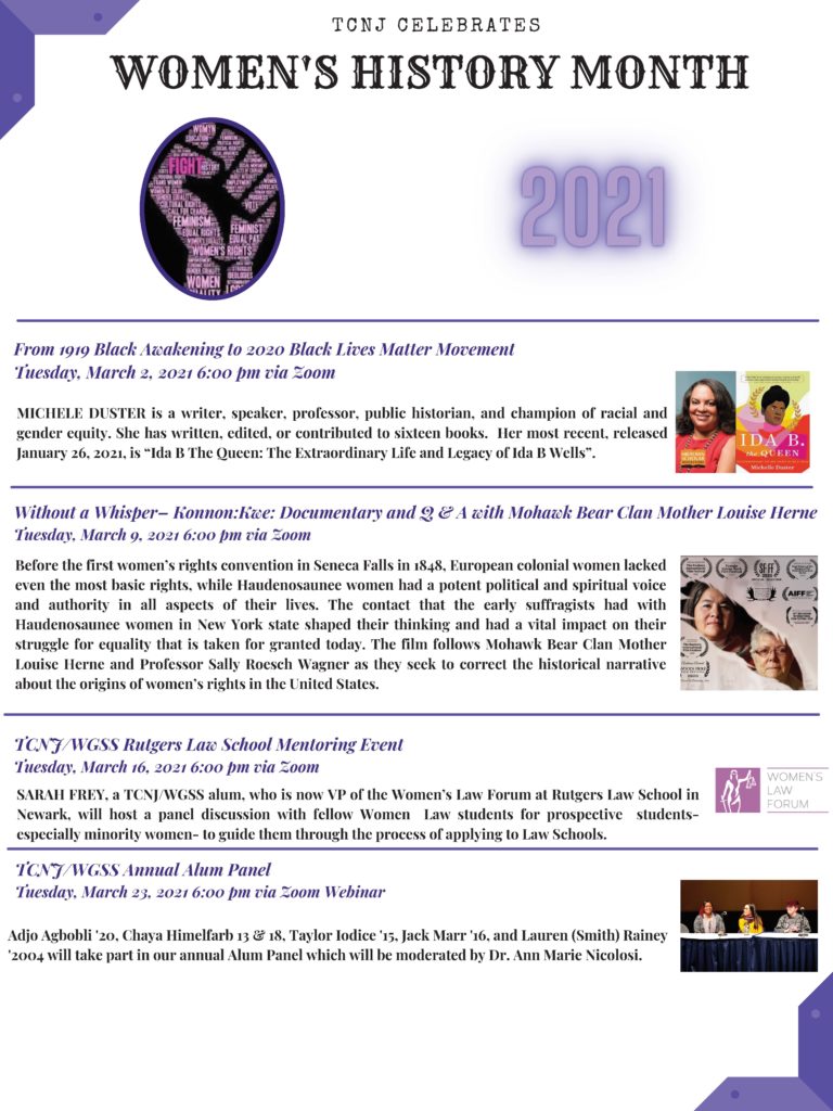 2021 women's history month poster